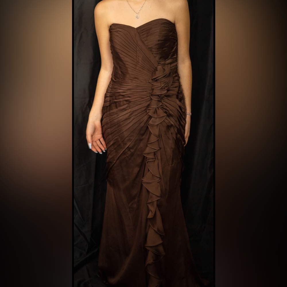 Brown prom dress